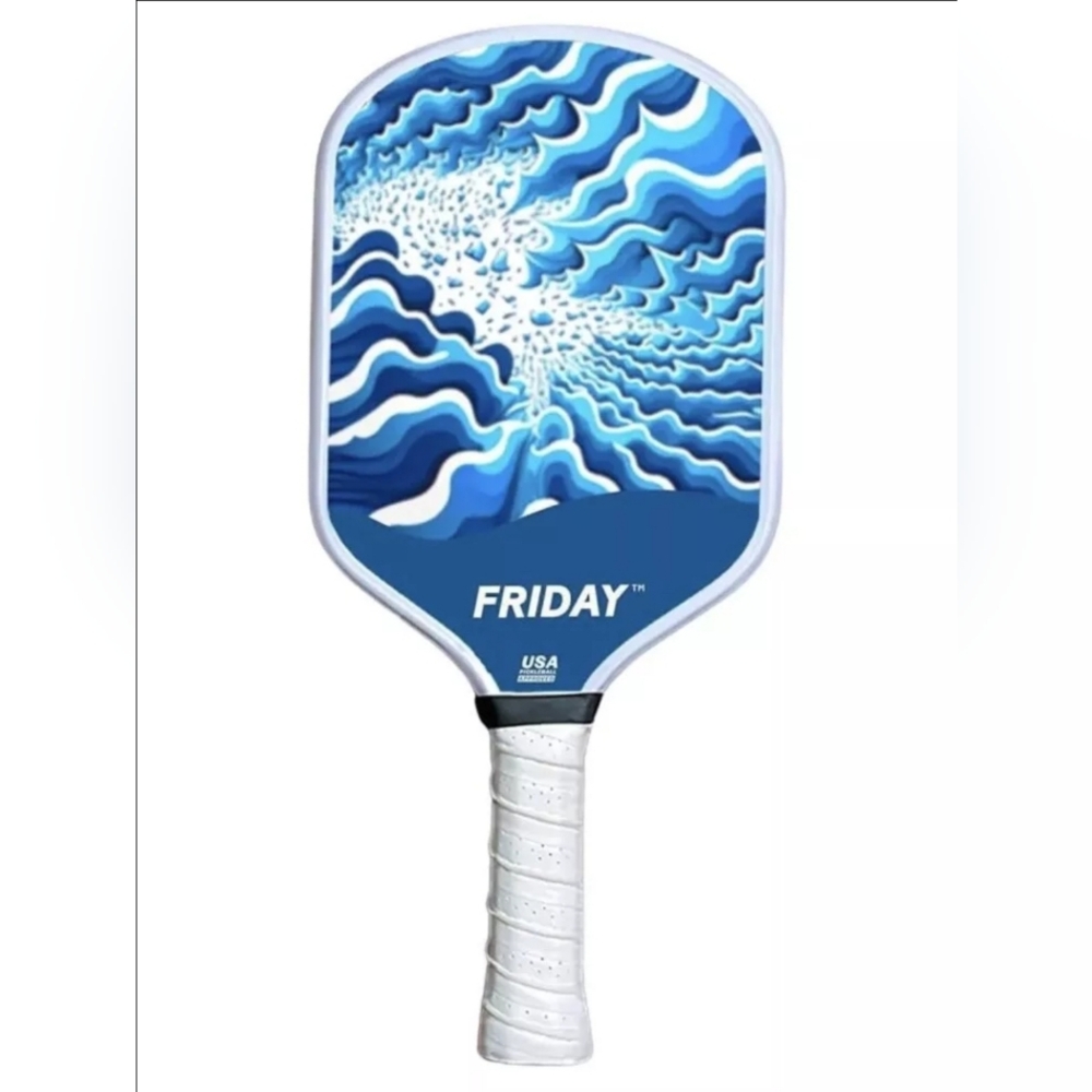 New Friday Pickleball Paddle -Blue Sky Durable Carbon Fiber Thermoformed Unibody